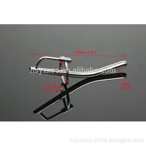 Gift For Male Curved Bent Urethral Penis Plug Glans Ring Bondage Toys